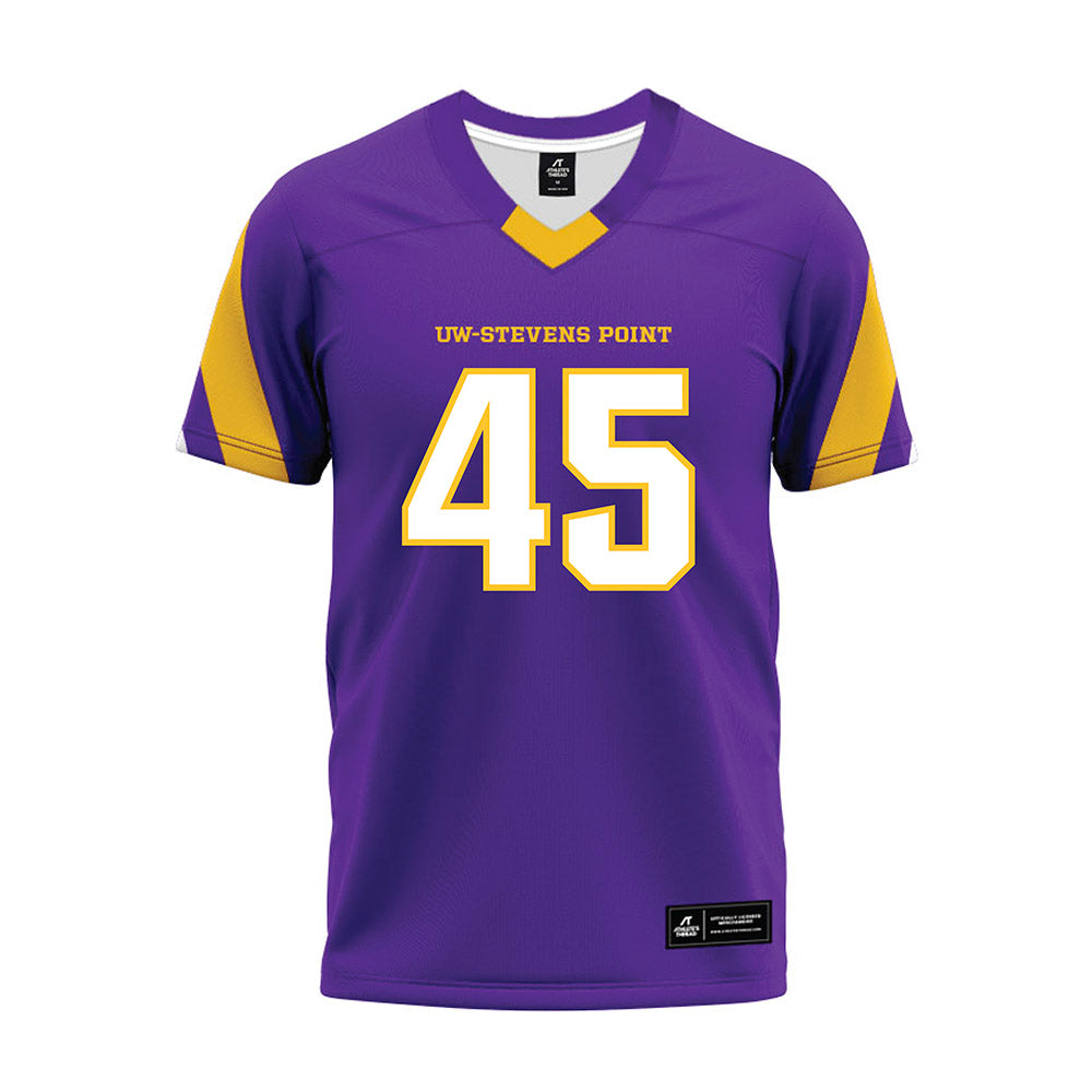 UWSP - NCAA Football : Ryan Weber - Purple Premium Football Jersey-0