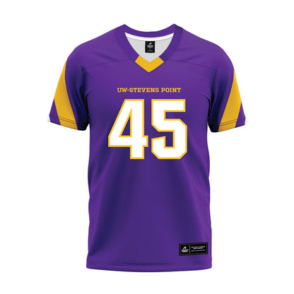 UWSP - NCAA Football : Ryan Weber - Purple Premium Football Jersey-0