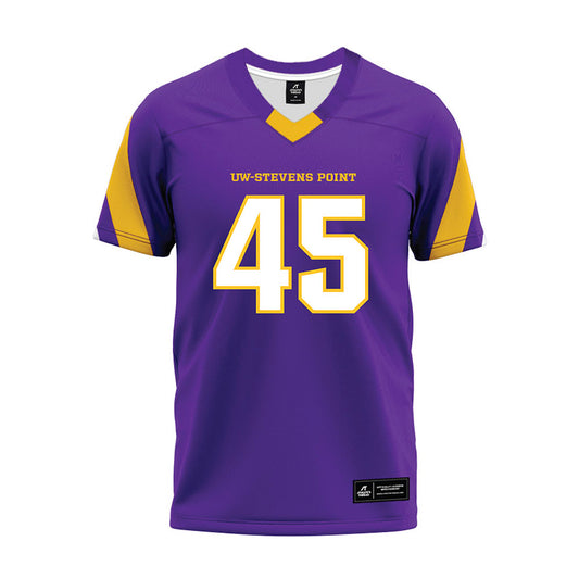 UWSP - NCAA Football : Ryan Weber - Purple Premium Football Jersey-0