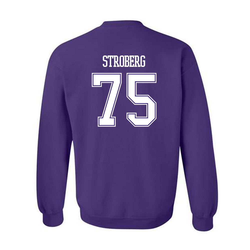 Winona - NCAA Football : Jason Stroberg - Classic Shersey Crewneck Sweatshirt-1