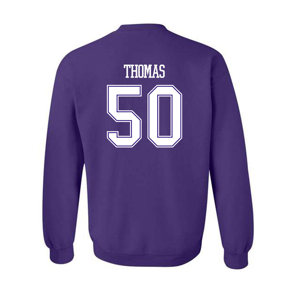 Winona - NCAA Football : Taiden Thomas - Classic Shersey Crewneck Sweatshirt-1