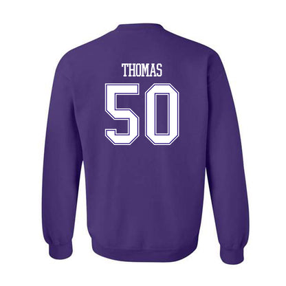 Winona - NCAA Football : Taiden Thomas - Classic Shersey Crewneck Sweatshirt-1