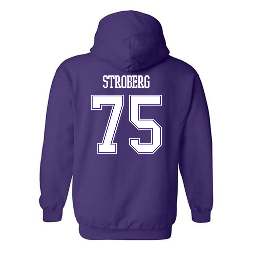 Winona - NCAA Football : Jason Stroberg - Classic Shersey Hooded Sweatshirt-1