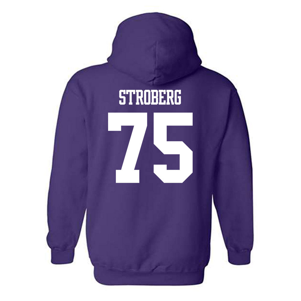 Winona - NCAA Football : Jason Stroberg - Classic Shersey Hooded Sweatshirt-1