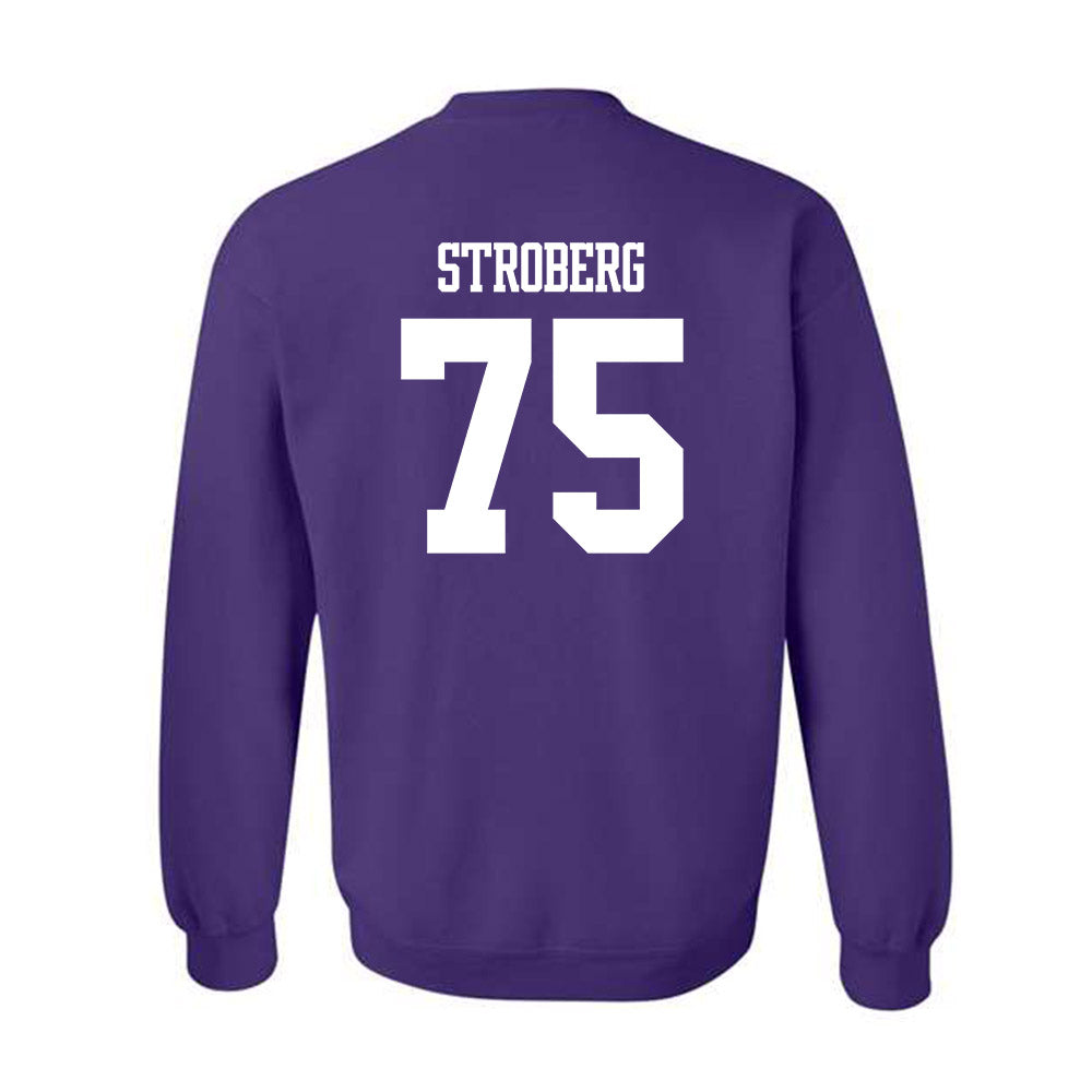 Winona - NCAA Football : Jason Stroberg - Classic Shersey Crewneck Sweatshirt-1