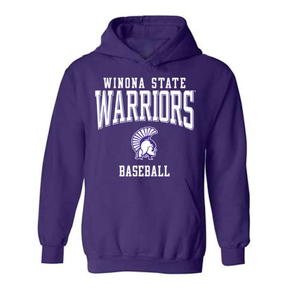 Winona - NCAA Baseball : John Langan - Classic Shersey Hooded Sweatshirt-0