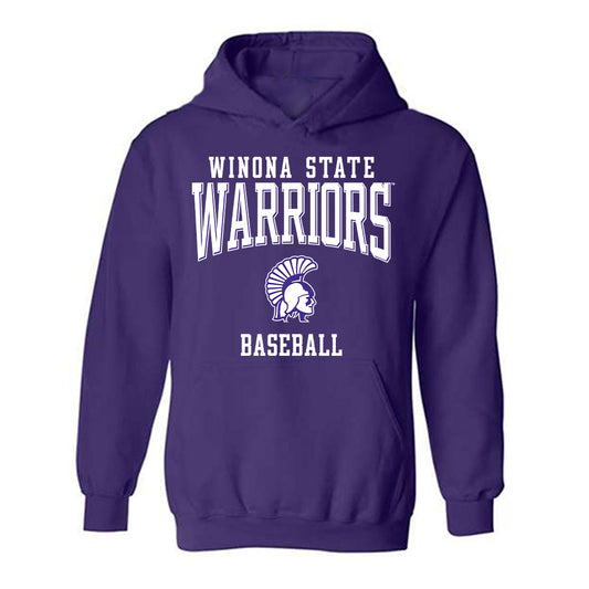 Winona - NCAA Baseball : John Langan - Classic Shersey Hooded Sweatshirt-0