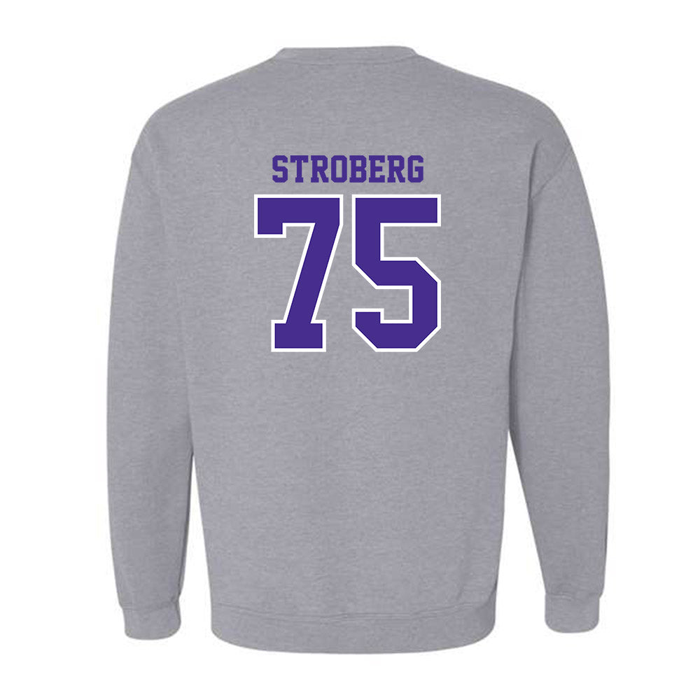 Winona - NCAA Football : Jason Stroberg - Classic Shersey Crewneck Sweatshirt-1
