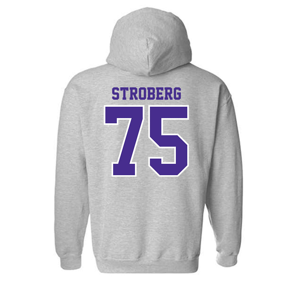 Winona - NCAA Football : Jason Stroberg - Classic Shersey Hooded Sweatshirt-1