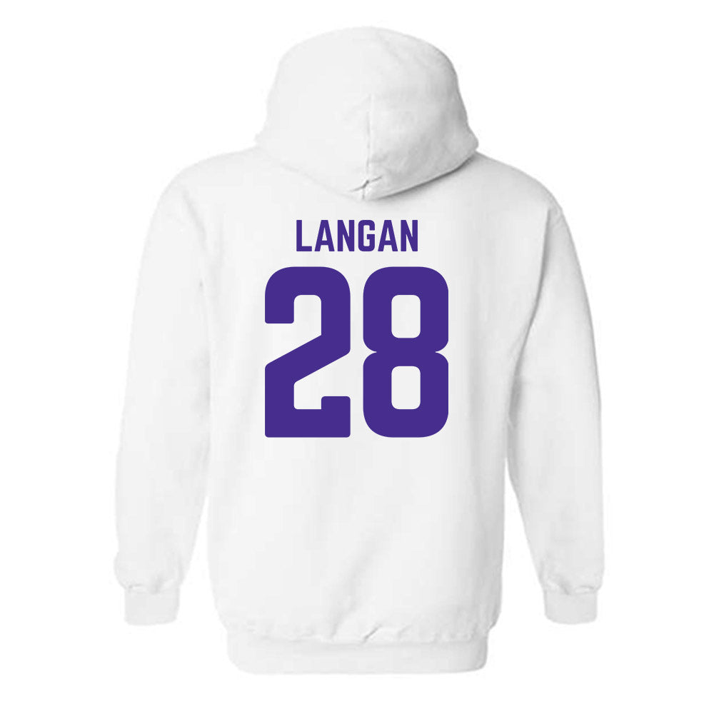 Winona - NCAA Baseball : John Langan - Classic Shersey Hooded Sweatshirt-1