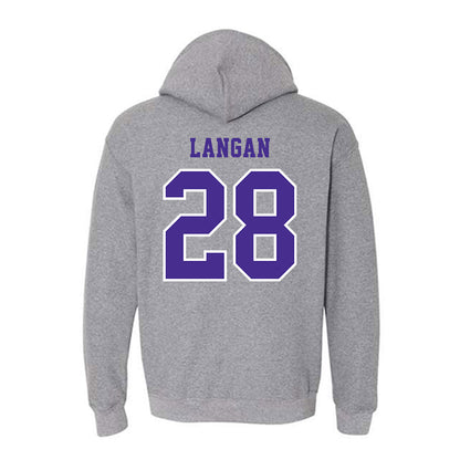 Winona - NCAA Baseball : John Langan - Classic Shersey Hooded Sweatshirt-1