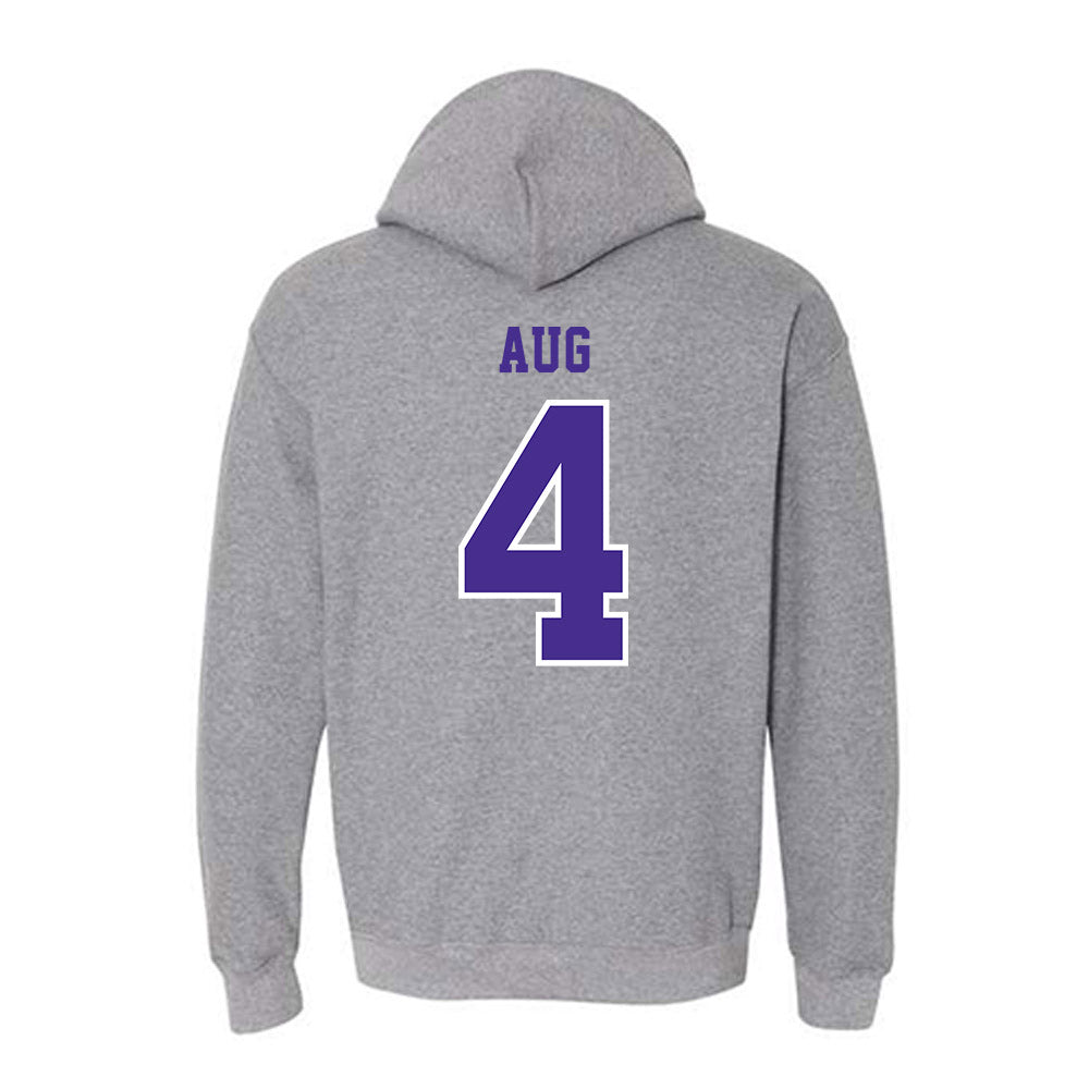 Winona - NCAA Baseball : Max Aug - Classic Shersey Hooded Sweatshirt-1