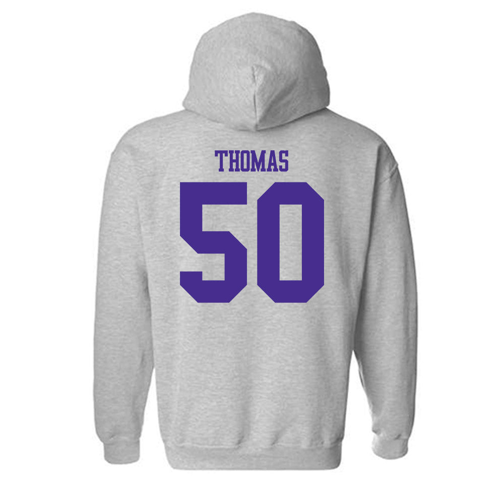 Winona - NCAA Football : Taiden Thomas - Classic Shersey Hooded Sweatshirt-1