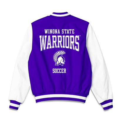 Winona - NCAA Women's Soccer : Makadyn Gust - Bomber Jacket-1