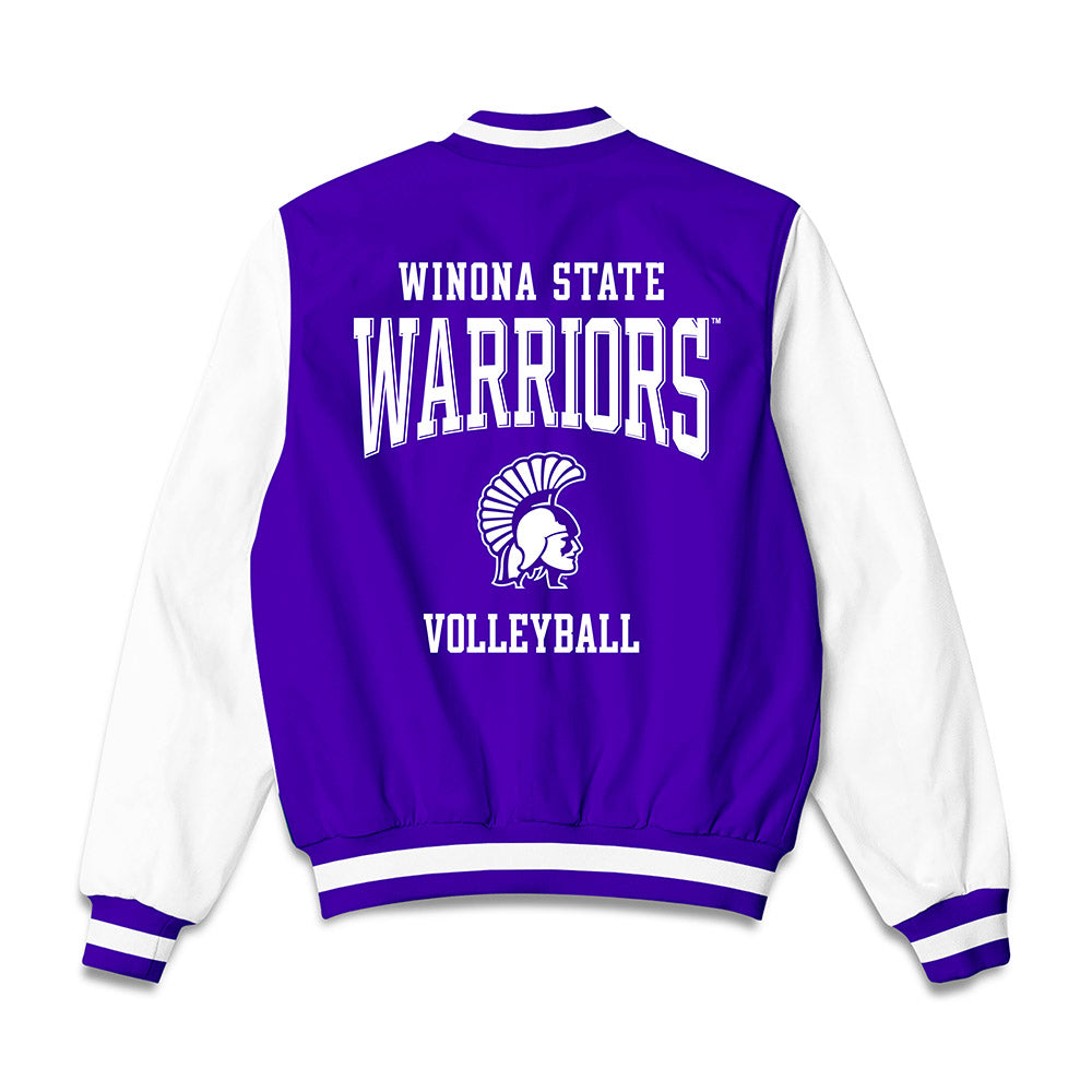 Winona - NCAA Women's Volleyball : Sophia Armstrong - Bomber Jacket-1
