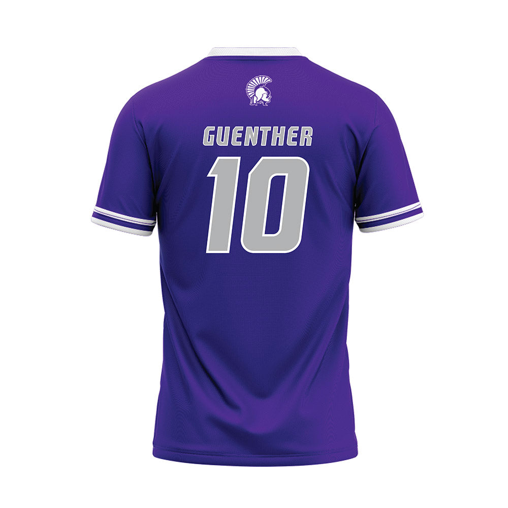 Winona - NCAA Baseball : Hunter Guenther - Purple Baseball Jersey-1