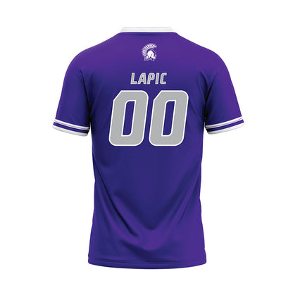 Winona - NCAA Baseball : Dawson Lapic - Purple Baseball Jersey-1