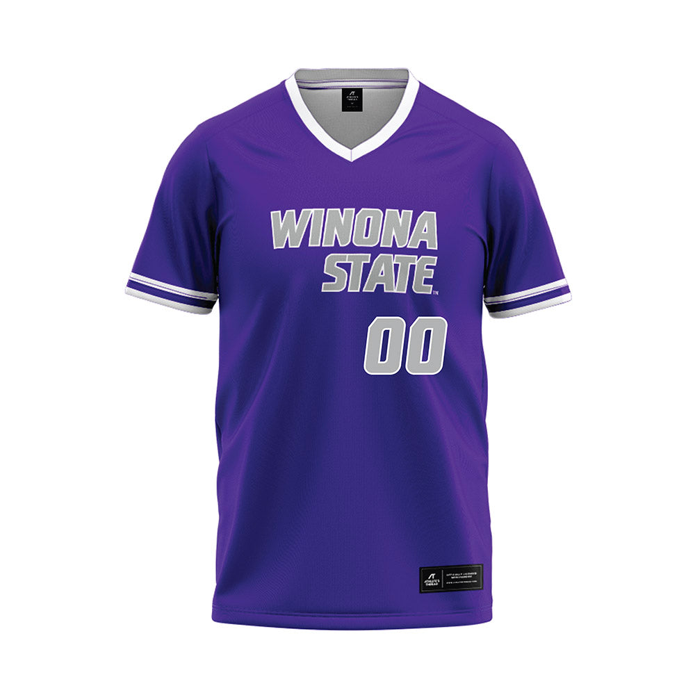 Winona - NCAA Baseball : Dawson Lapic - Purple Baseball Jersey-0