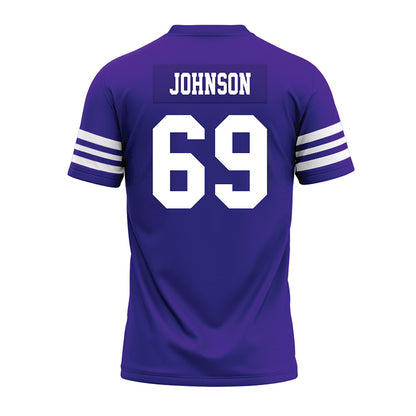 Winona - NCAA Football : Riley Johnson - Purple Premium Football Jersey-1