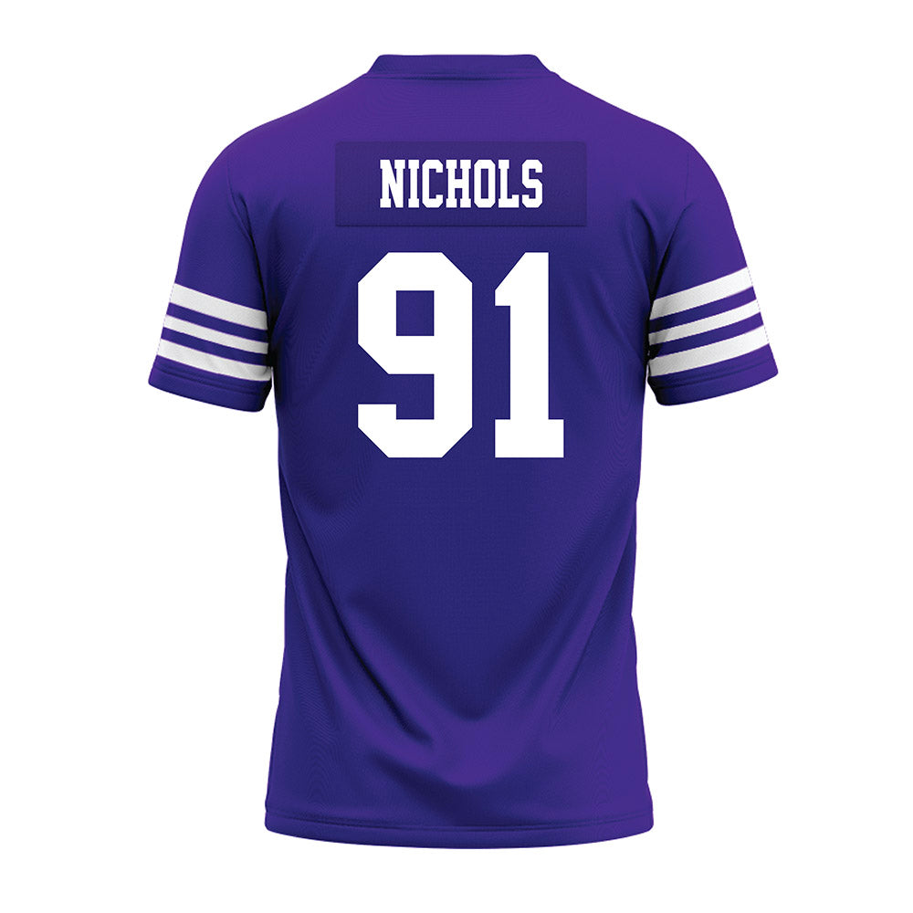 Winona - NCAA Football : Tyler Nichols - Purple Premium Football Jersey-1