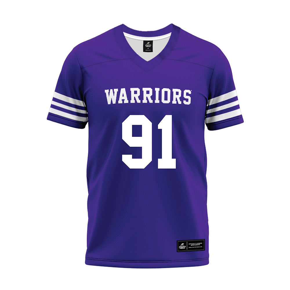 Winona - NCAA Football : Tyler Nichols - Purple Premium Football Jersey-0