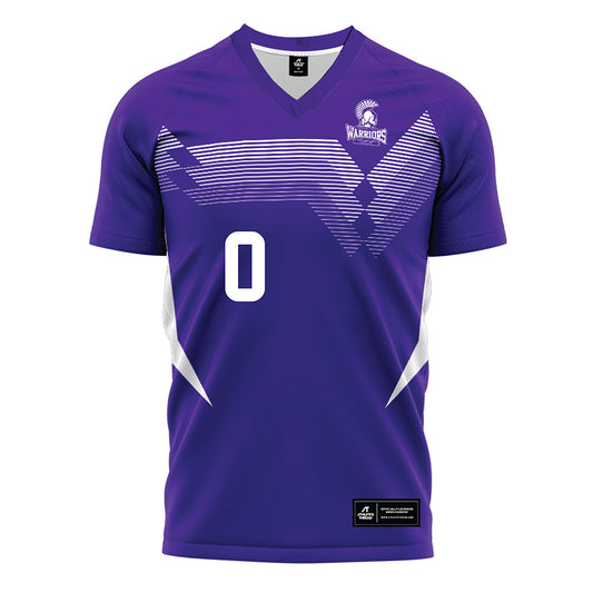 Winona - NCAA Women's Soccer : Anna Lundeen - Purple Soccer Jersey-0