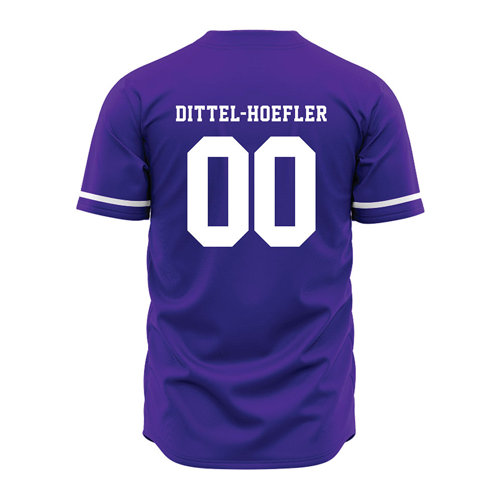 Winona - NCAA Softball : Jessica Dittel-Hoefler - Purple Jersey-1
