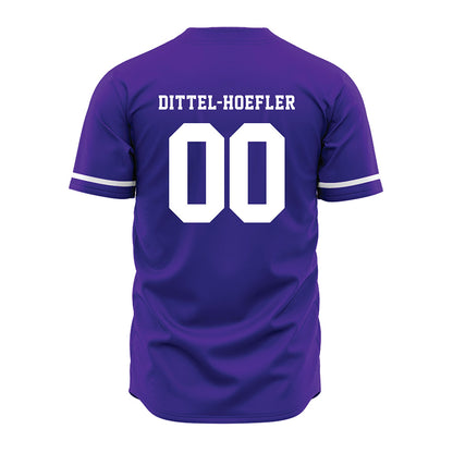 Winona - NCAA Softball : Jessica Dittel-Hoefler - Purple Jersey-1