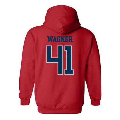 SMC - NCAA Baseball : Chase Wagner - Classic Shersey Hooded Sweatshirt-1