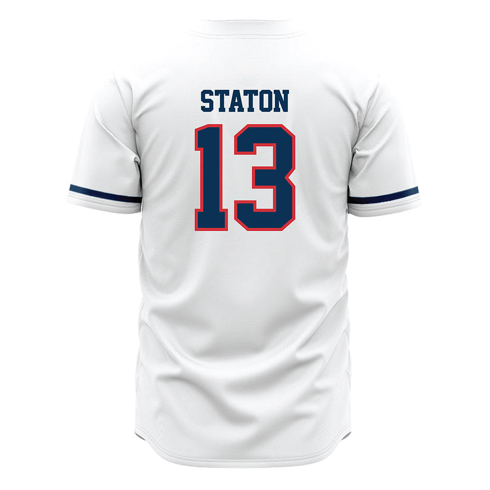 SMC - NCAA Baseball : Cam Staton - white Jersey-1
