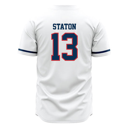 SMC - NCAA Baseball : Cam Staton - white Jersey-1