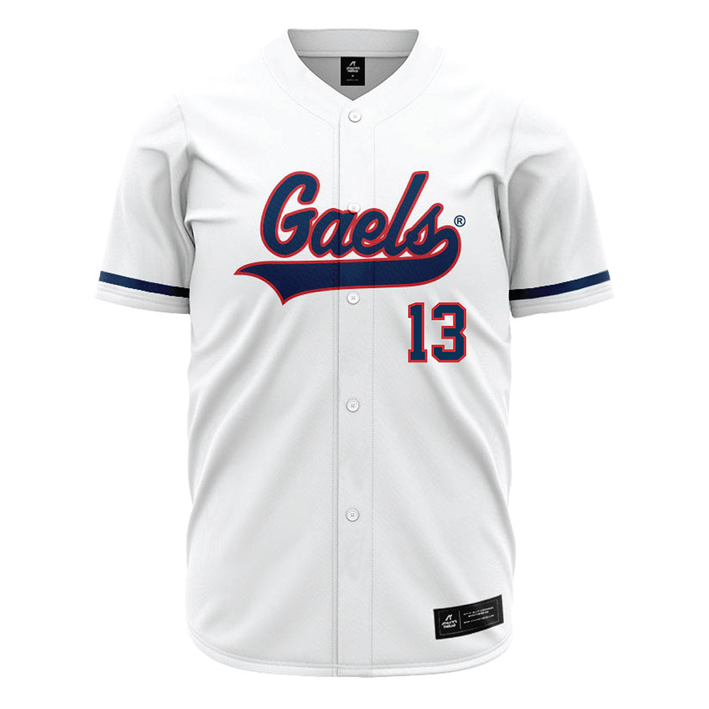 SMC - NCAA Baseball : Cam Staton - white Jersey-0