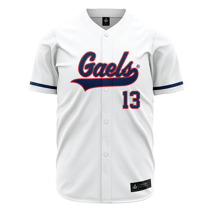 SMC - NCAA Baseball : Cam Staton - white Jersey-0