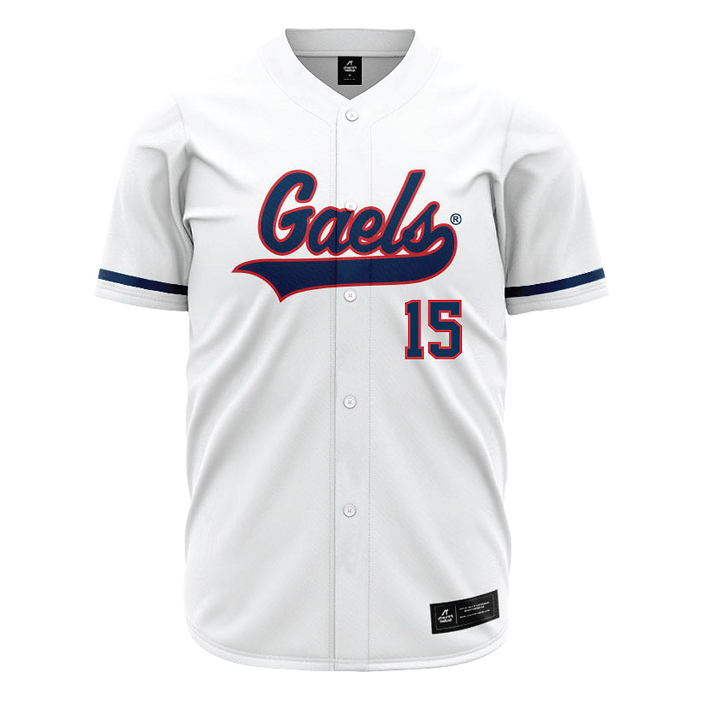 SMC - NCAA Baseball : Joseph Moreno - white Jersey-0