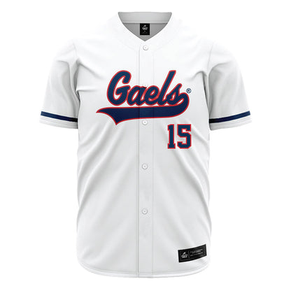 SMC - NCAA Baseball : Joseph Moreno - white Jersey-0