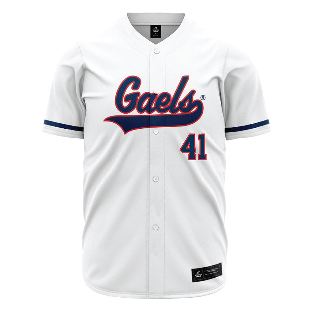 SMC - NCAA Baseball : Chase Wagner - white Jersey-0