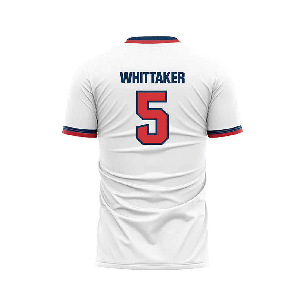 SMC - NCAA Men's Soccer : Jaydon Whittaker - White Soccer Jersey-1