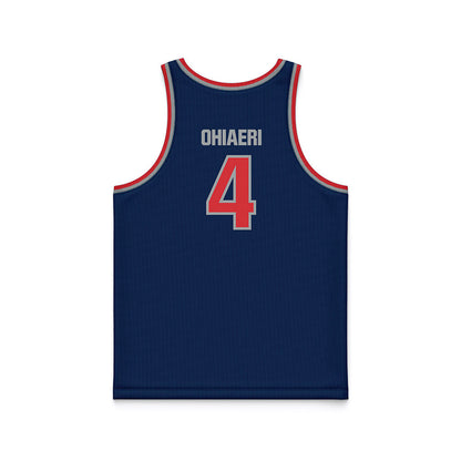 SMC - NCAA Women's Basketball : Charlece Ohiaeri - Blue Basketball Jersey-1