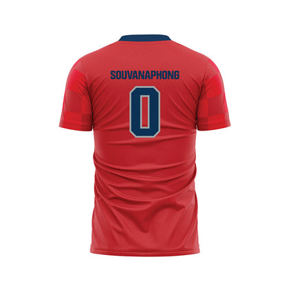 SMC - NCAA Women's Soccer : Soraya Souvanaphong - Red Soccer Jersey-1