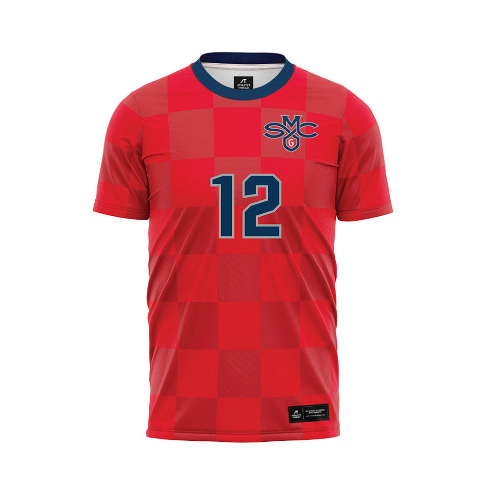SMC - NCAA Women's Soccer : Taylor Kessler - Red Soccer Jersey-0