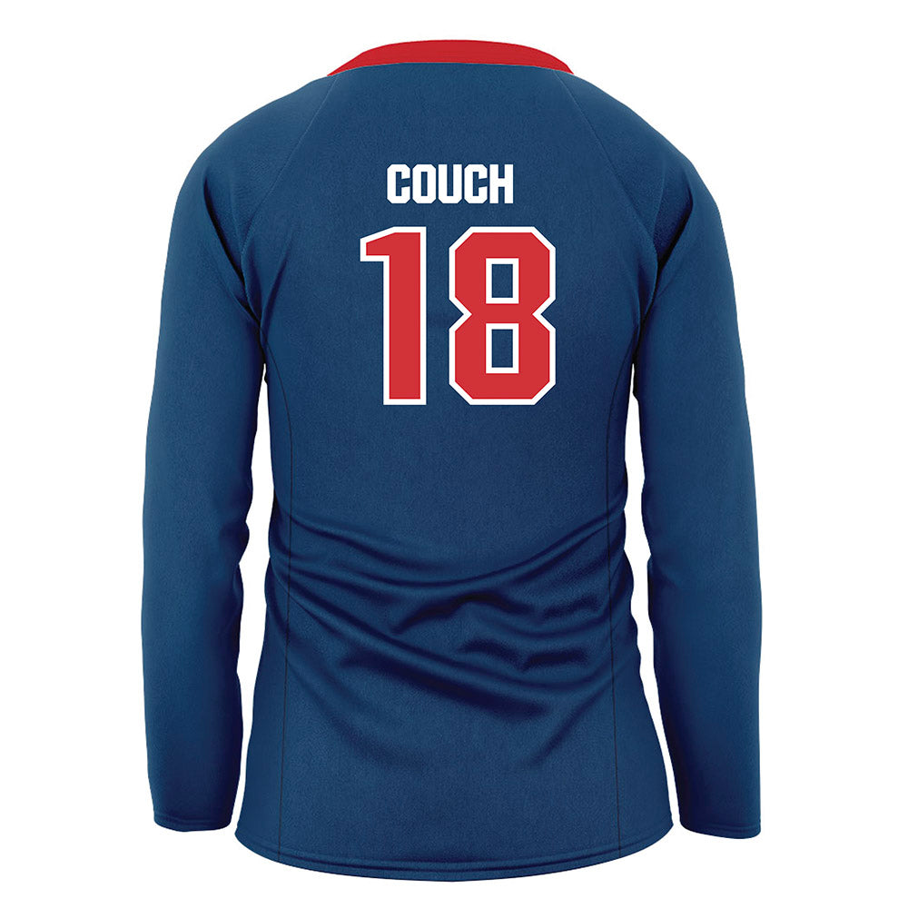 SMC - NCAA Women's Volleyball : Hannah Couch - Blue Volleyball Jersey-1