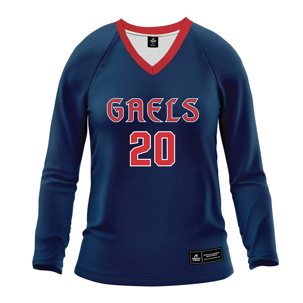SMC - NCAA Women's Volleyball : Alayna Pearson - Blue Volleyball Jersey-0