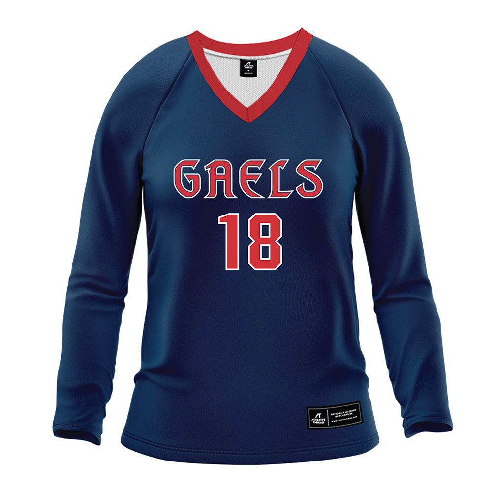 SMC - NCAA Women's Volleyball : Hannah Couch - Blue Volleyball Jersey-0