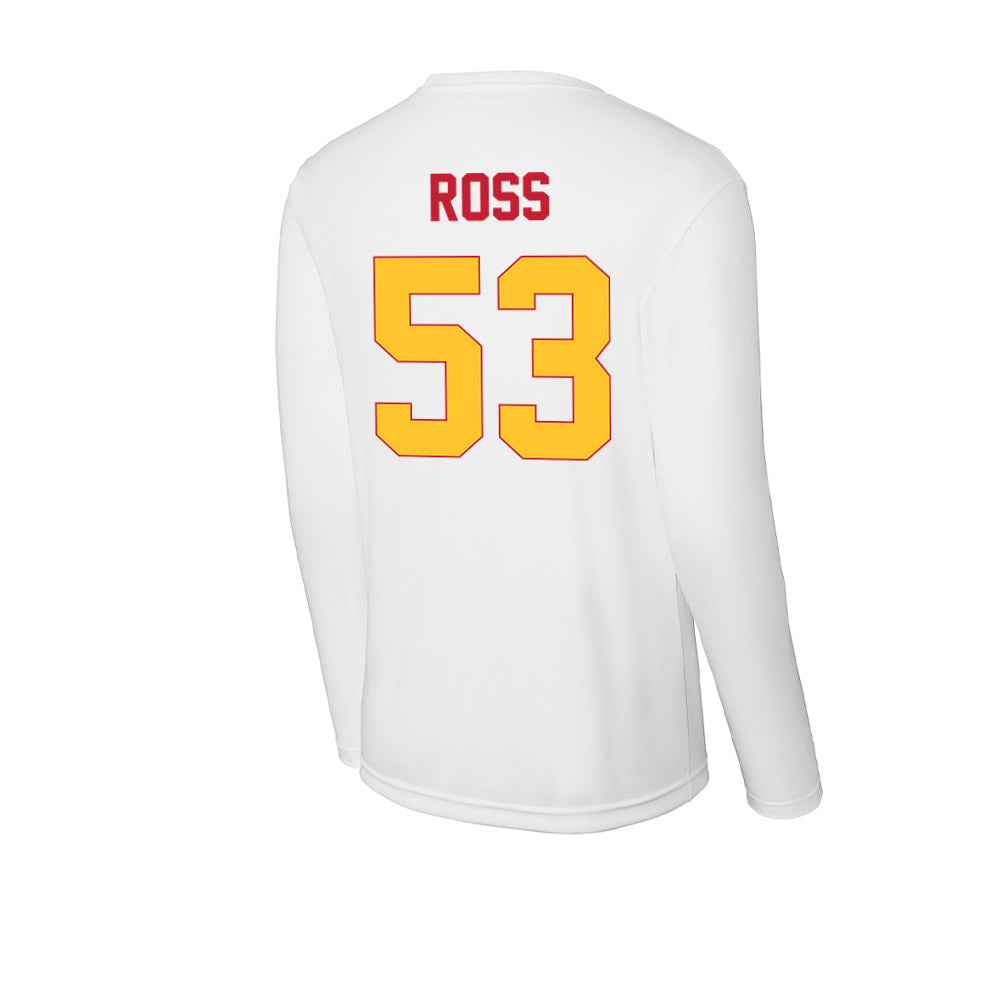 Ferris State - NCAA Football : Ryan Ross - Activewear Long Sleeve T-Shirt-1