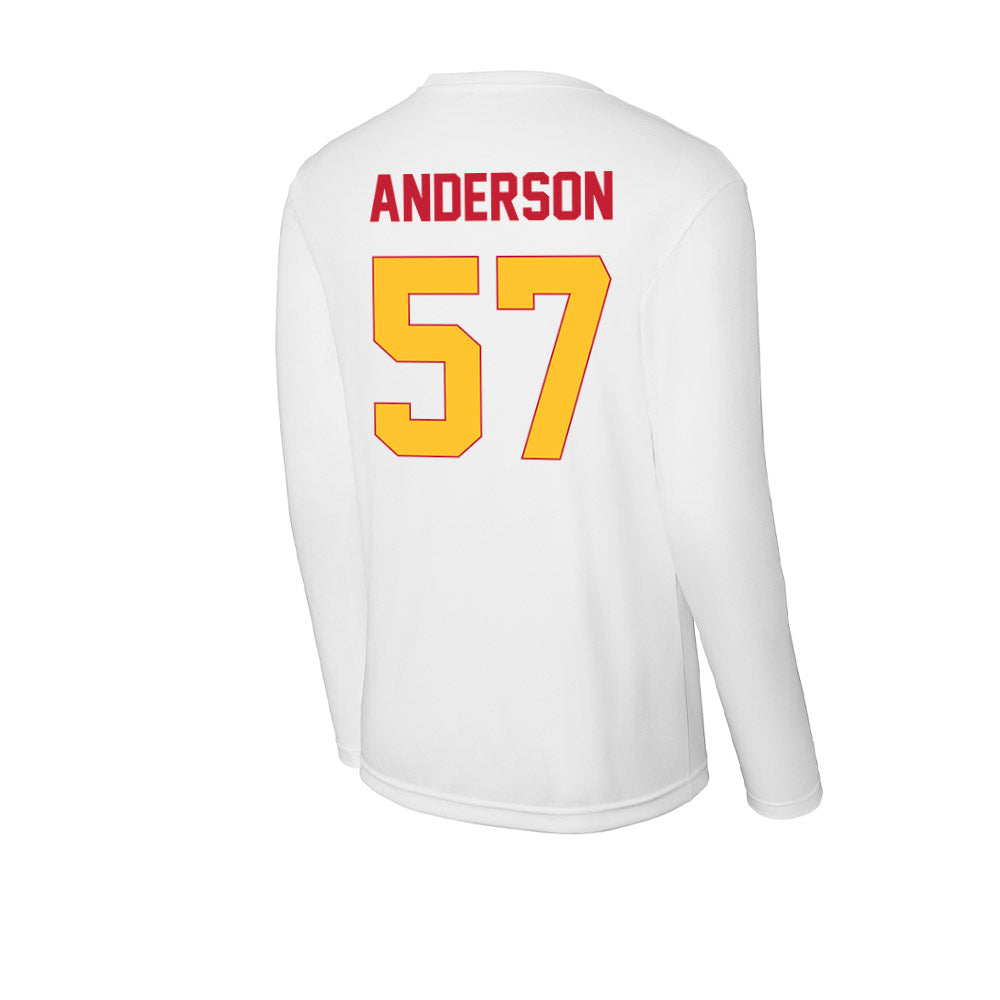 Ferris State - NCAA Football : Derek Anderson - Activewear Long Sleeve T-Shirt-1