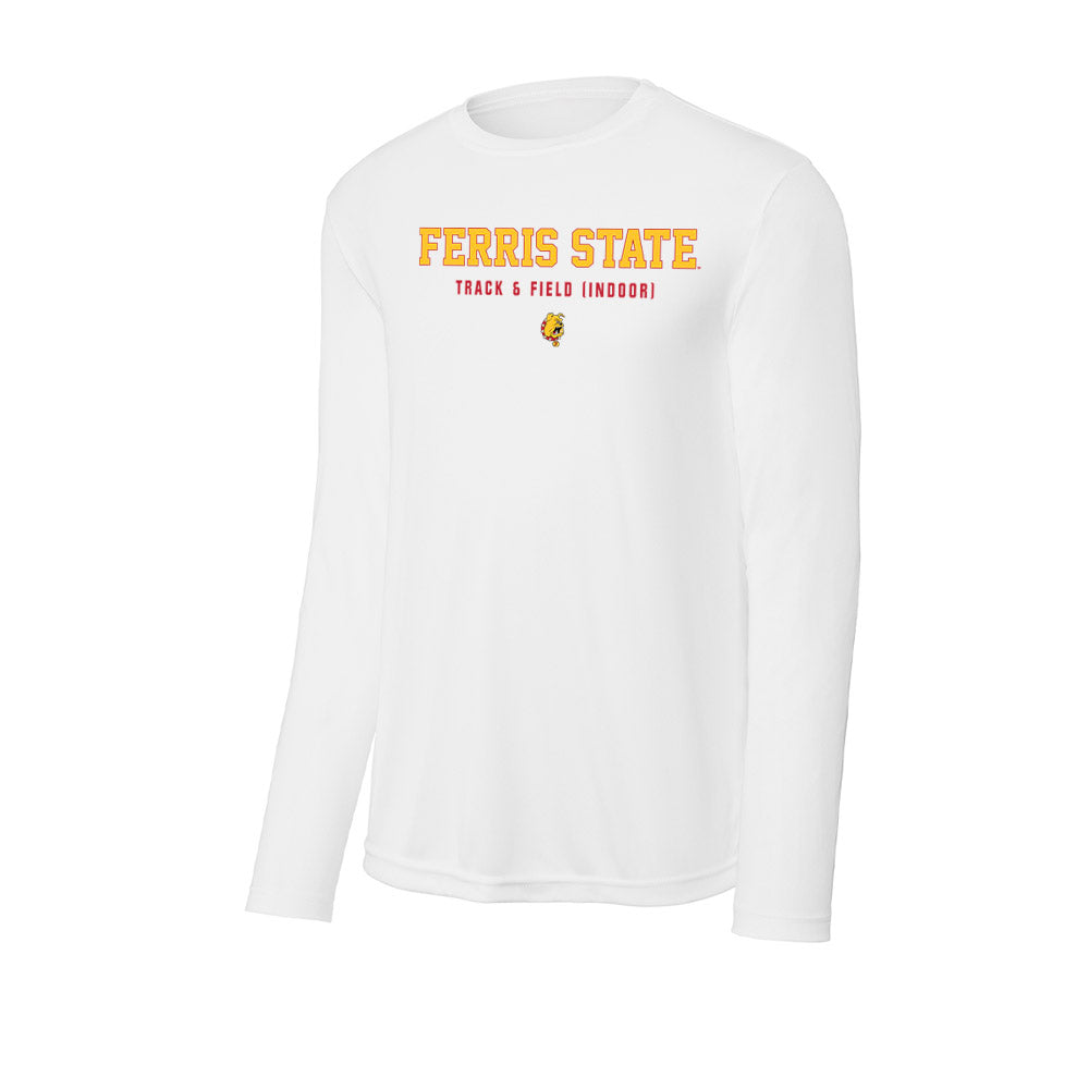 Ferris State - NCAA Women's Track & Field : Ana Fortier - Activewear Long Sleeve T-Shirt-0