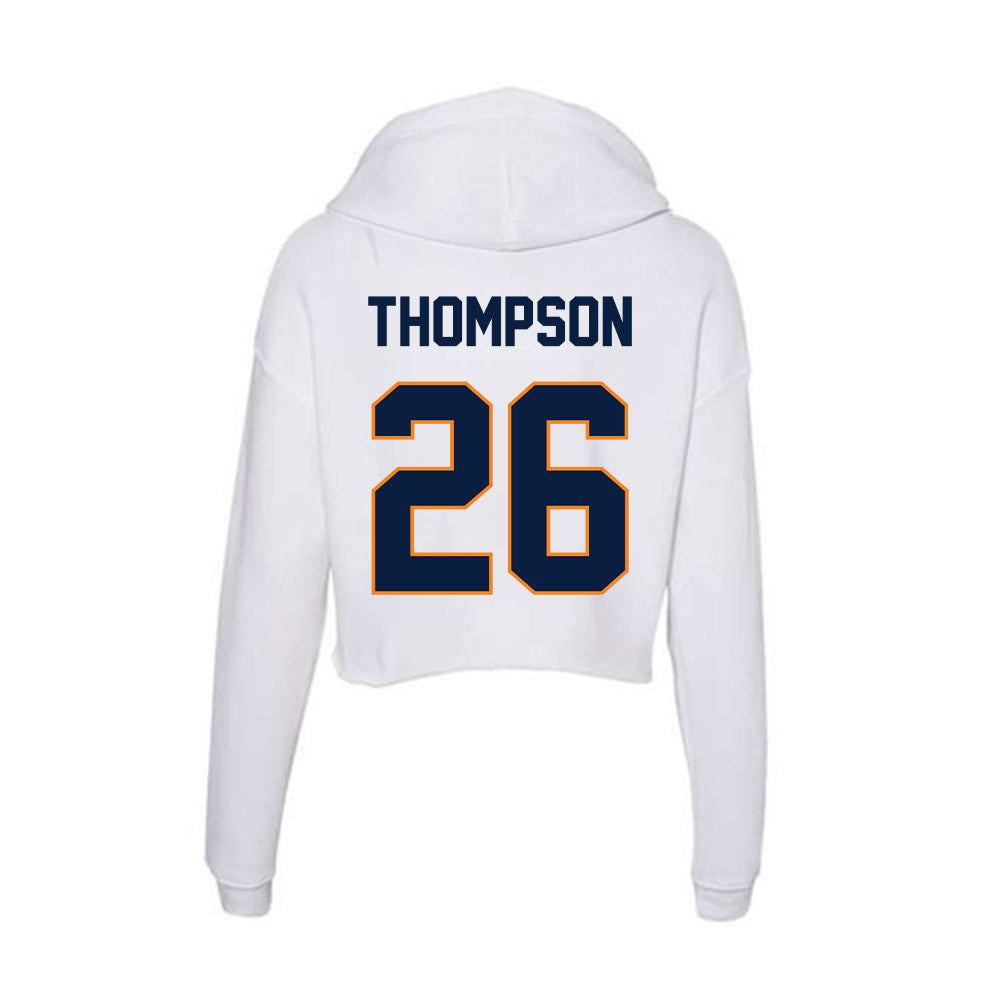 UTEP - NCAA Football : Latristan Thompson - Women's Crop Fleece Hooded Sweatshirt-1