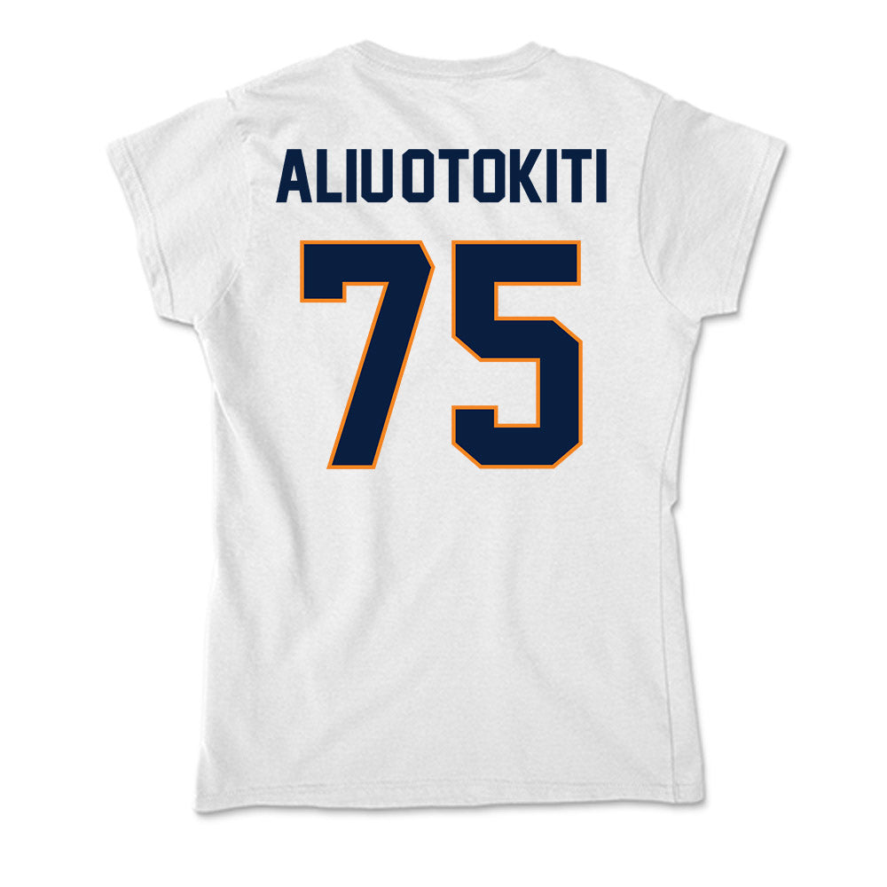 UTEP - NCAA Football : Omoruyi Aliu-Otokiti - Soft Style Women’s T-Shirt-1
