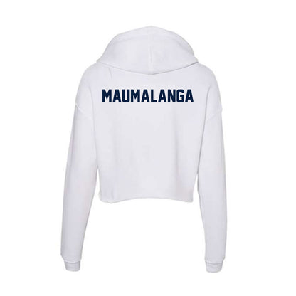 UTEP - NCAA Football : Isaiah Maumalanga - Women's Crop Fleece Hoodie-1