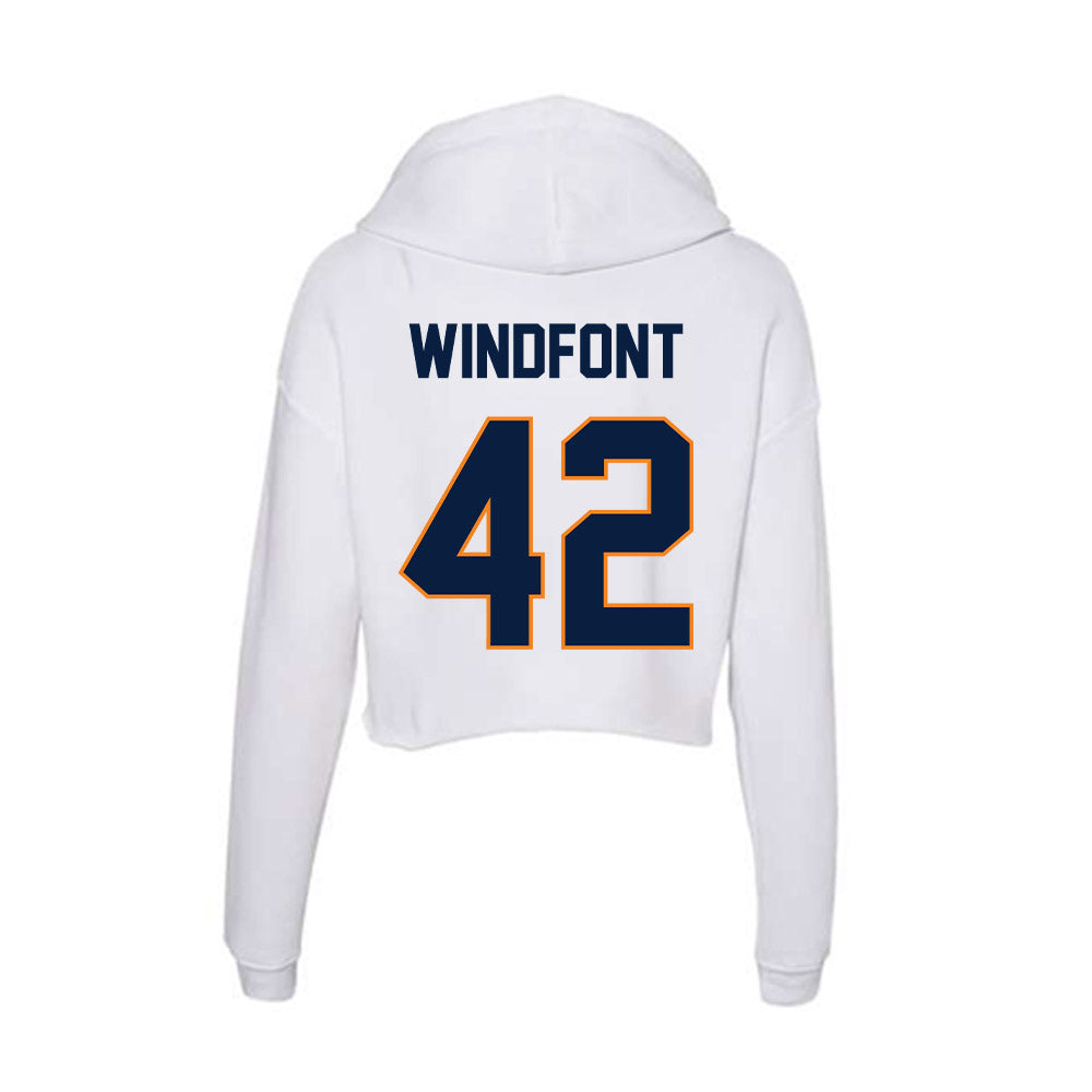 UTEP - NCAA Football : Copelin Windfont - Women's Crop Fleece Hooded Sweatshirt-1